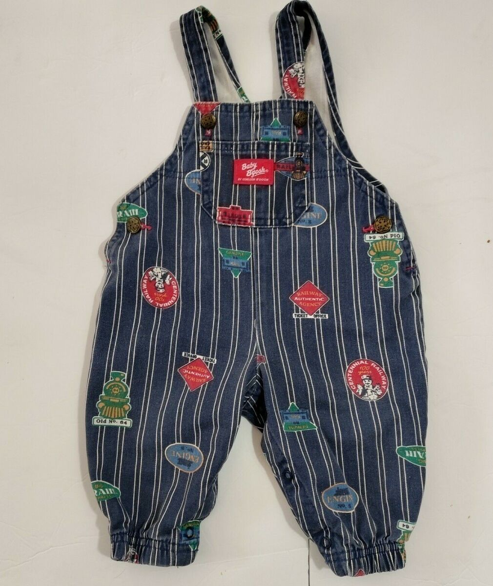 Vintage OshKosh Baby B'Gosh Vestbak 6-9 Month Train RailRoad Vintage OshKosh Baby B'Gosh Vestbak 6-9 Month Train RailRoad