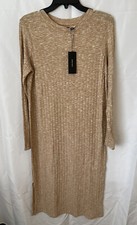 Vero Moda Sweater Dress Long Sleeve Light Weight Tan Size Small NWT