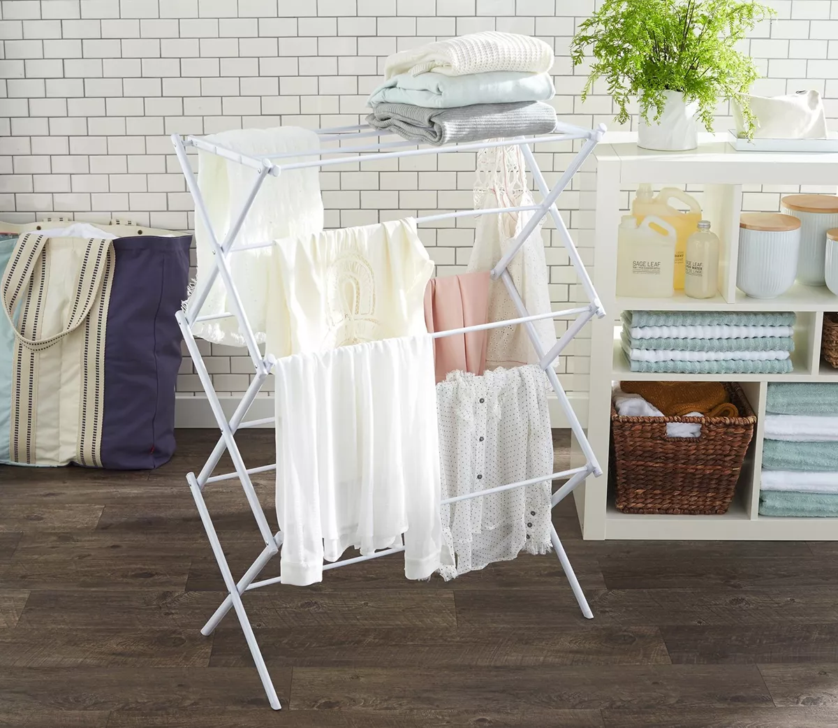 RV Clothes Drying Rack Wet Laundry Hanging Organizer Small Air Dry Foldable  NEW