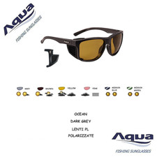 AQUA OCCHIALE POLARIZZATO ANTIRIFLESSO OCEAN GRIGIO SCURO LENTI PL VARI COLORI