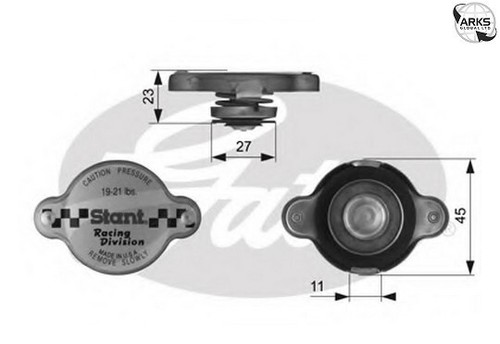 Taros Trade 157512 Tappo del radiatore 0.7 bar