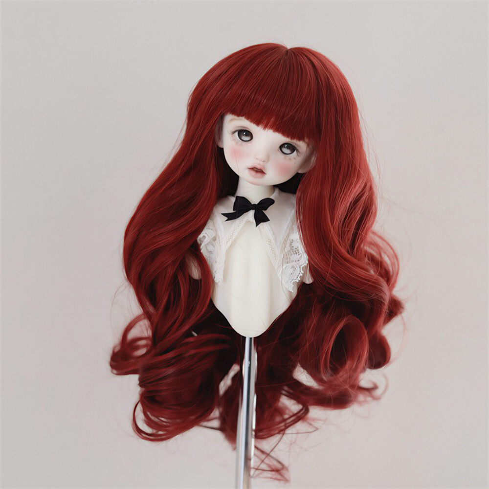 Traumhafte Lilafarbene Locken-Perücke Für BJD Puppen – Hitzebeständig & Stylbar