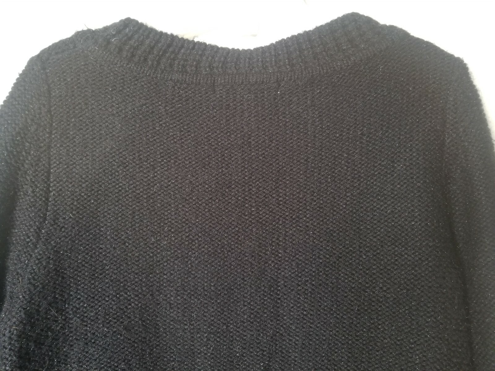CAbi Basic Solid Black Large Knit Long Sleeve Pul… - image 8