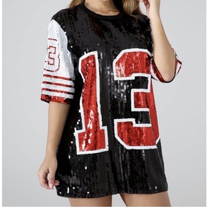 13 sequin shirt dress