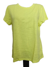 TIME AND TRU YELLOW RELAX SLUB CORE CREW NECK SHORT SLEEVE KNIT T-SHIRT SZ 2XL 