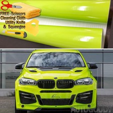 36 X 60 Gloss Neon Green Vinyl Film Wrap Air Bubble Free 3ft X 5ft 36 X 60 Gloss Neon Green Vinyl Film Wrap Air Bubble Free 3ft X 5ft