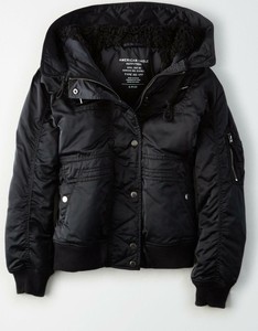 sherpa lined bomber jacket