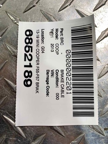 13-19 MINI COOPER F55-F57 BRAKE CABLE 34406852189 OEM - Picture 4 of 4