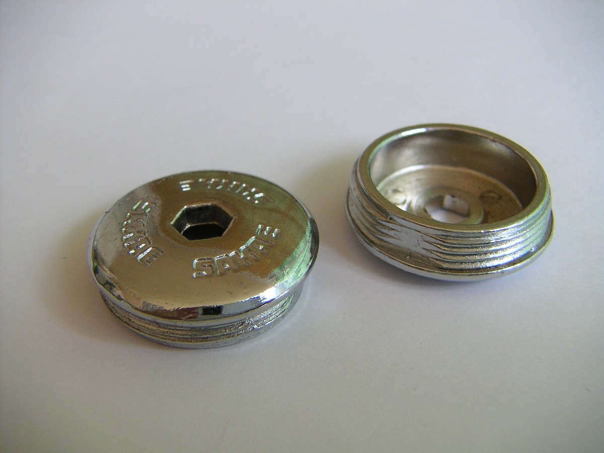 NOS Vintage SAKAE Crank bolt dust cover cap metal with Hex hole