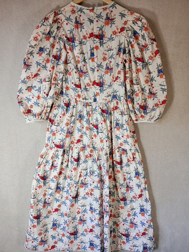 Abito Cath Kidston Matilda Roald Dahl fuochi d'artificio floreale 100% cotone UK 6 V raro - Foto 14 di 20