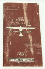 1983 Ford Thunderbird Factory Original Glovebox Operators Owners Manual