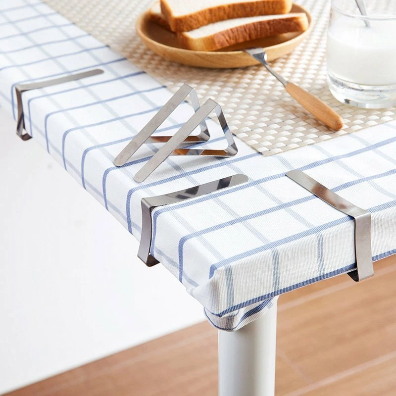 12PCS Stainless Steel Tablecloth Clips Desk Table Cloth Cover Clamp Holder Party - image 2 of 4