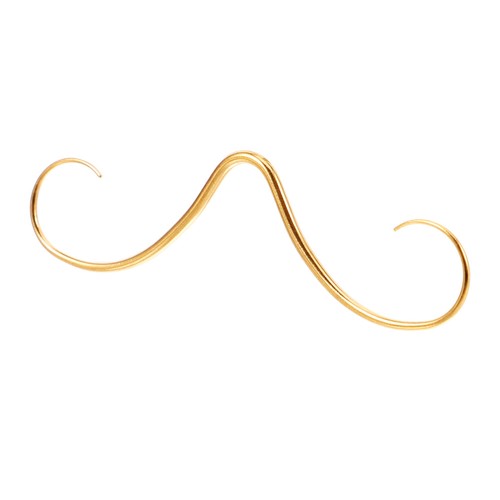 Mustache Septum Ring Nose Piercing Jewelry Stainless Steel Mustache Nose Ring - 第 7/12 張圖片