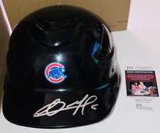 CHRISTOPHER MOREL SIGNED AUTOGRAPHED CHICAGO CUBS F/S BATTING HELMET JSA COA!
