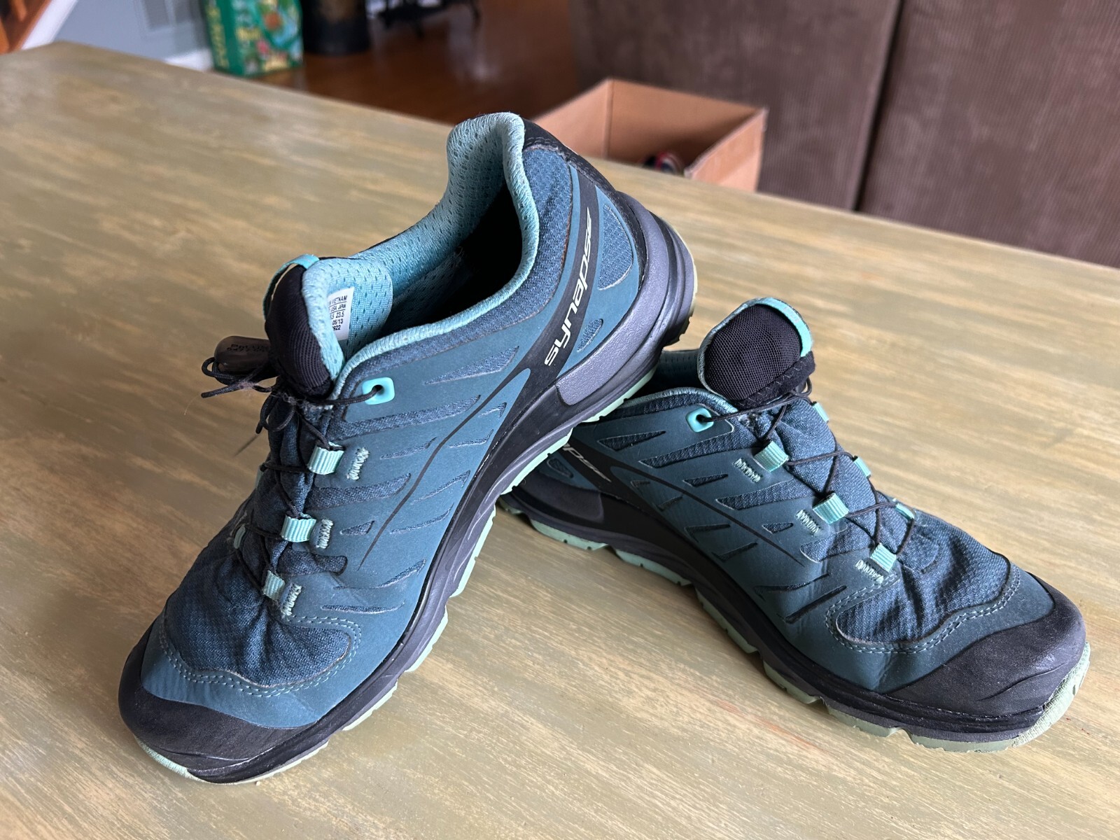 Salomon Synapse scarpa da trail running donna verde acqua grigio taglia US 6 5