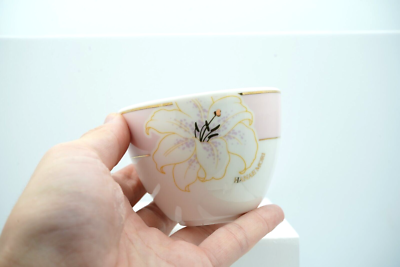 Designer Hanae Mori Flower Tea cup Teacups JAPANESE Collectible