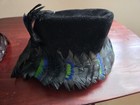 Womens Vintage 1950s Cloche Bucket Hat Riviera Velour Made In Italy Feathers — photo 1