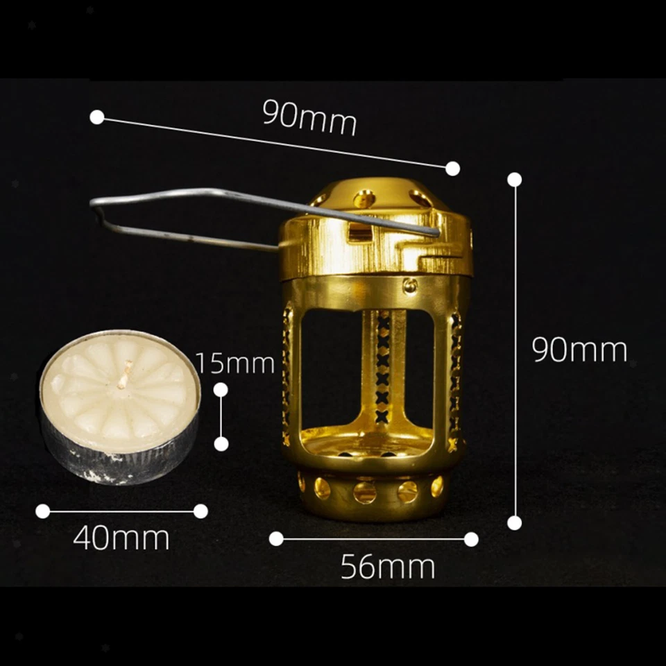 2.2 * 3.54" Mini Soporte Tealight Camping Adornos Decorativos Luces Foto 2 de 4