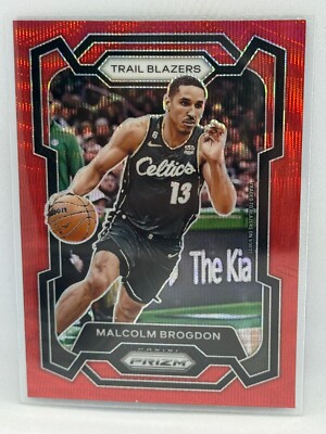 Malcolm Brogdon Red Wave Prizm 2023-24 Panini Prizm Basketball # 10