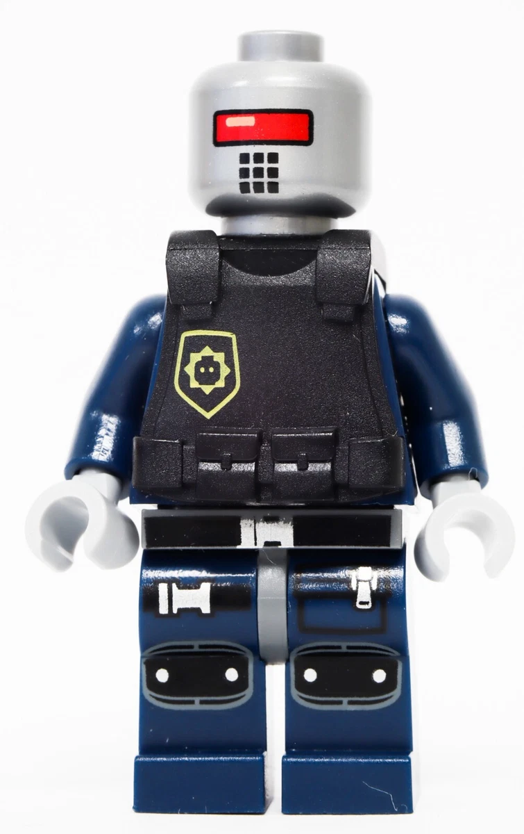 LEGO Black Vest with White Shirt and Blue Tie Buttons T128 #10 LEGO Black Vest with White Shirt and Blue Tie Buttons T128