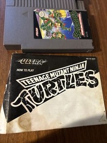 TEENAGE MUTANT NINJA TURTLES Nintendo NES 1989 Untested! w MANUAL!