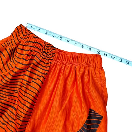 NIKE Shorts KD Youth XL TALL Orange Black KEVIN DURANT Basketball Activewear - Picture 2 of 7