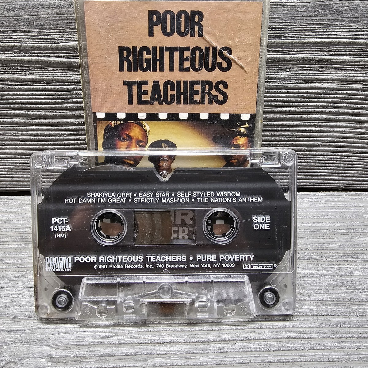 POOR RIGHTEOUS TEACHERS Cassette Tape PURE POVERTY 1991 Rap Hip