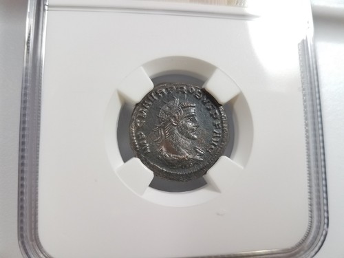 Probus Roman Empire NGC AU Ancient Aurelianianus Soldier Spear Wreath Sphere - Picture 13 of 23