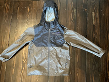 Patagonia Kids Torrent Shell Rain Jacket Brown Medium Great Shape