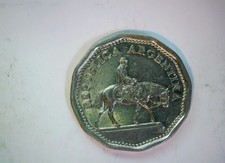 Argentina 1962 10 Pesos República Argentina (gaucho on horseback) 10 Pesos Coin