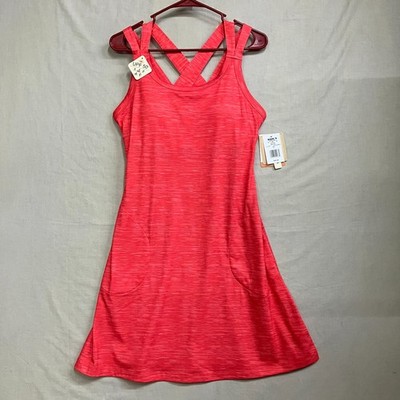 ZeroXposur Active Dress Women s Small Coral Built-In Bra UPF 50 Sleeveless