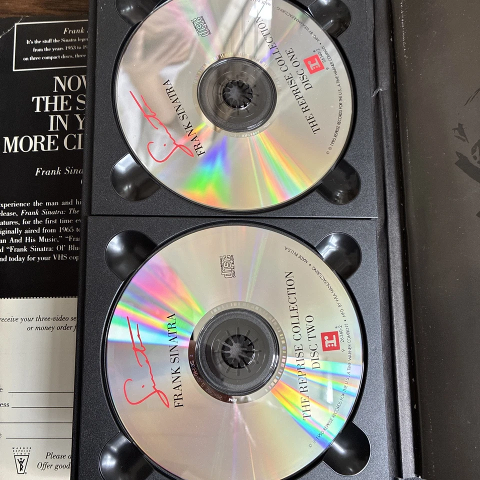 Frank Sinatra: The Reprise Collection (CD, 4-диск 1990, с буклетом) РЕДКАЯ вставка! - Изображение 4 из 4