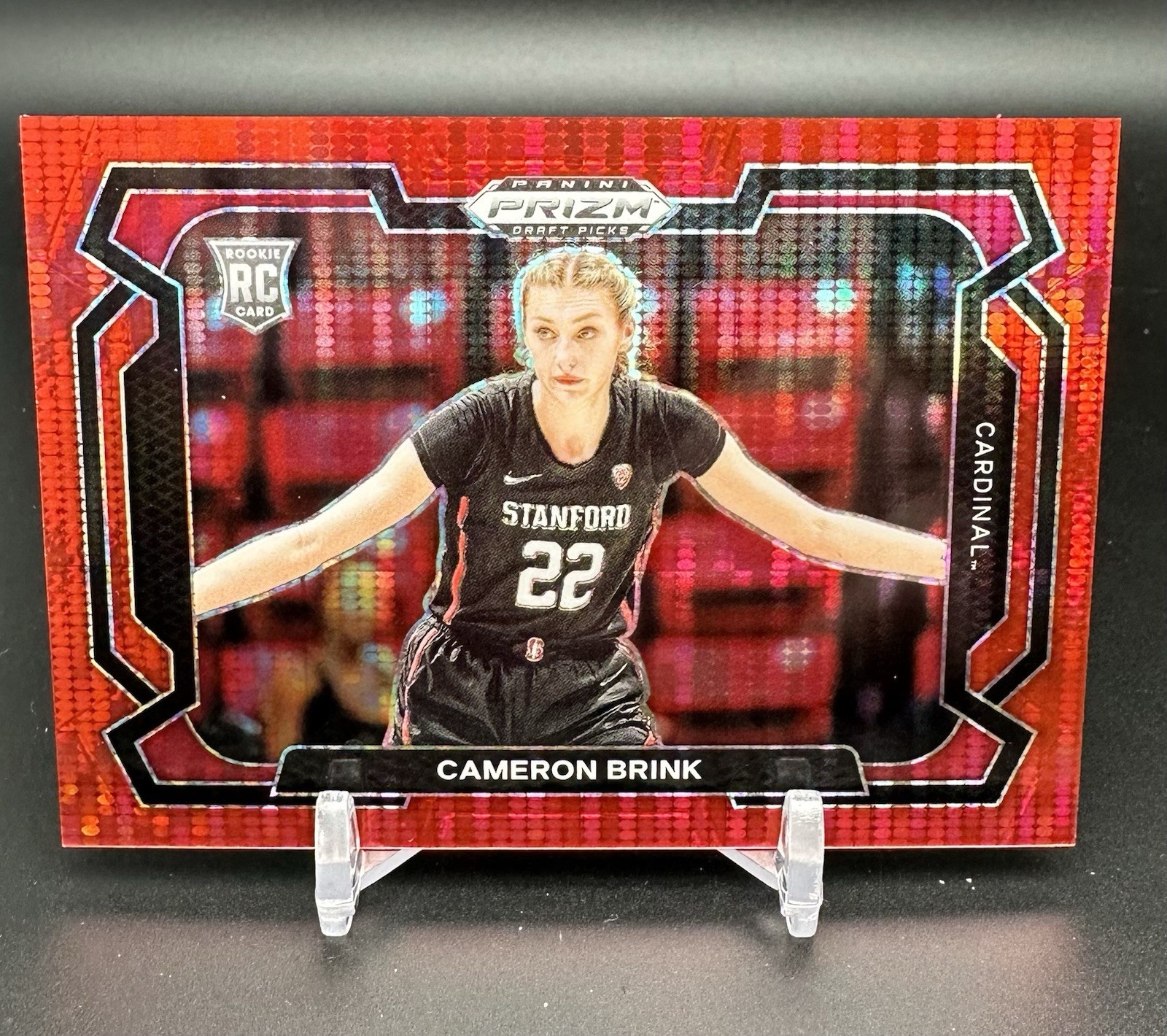 2024 Panini Prizm Draft Picks - Cameron Brink #89 Red Pulsar Variations /299 Rc