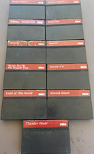 11 Sega Master System Game Lot Thunder Blade, Altered Beast, Lord of the Sword +