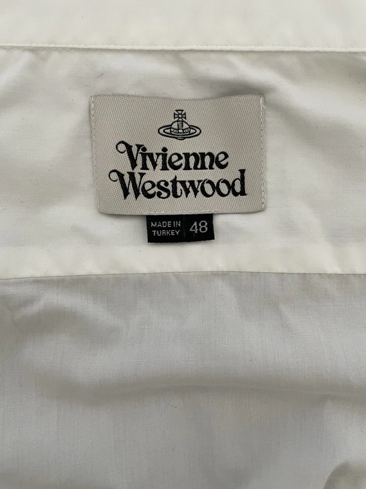 Camisa de manga larga Vivienne Westwood Krall para hombre - blanca - talla 48 - Imagen 3 de 4