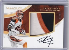 2016 Panini Immaculate Football Tyler Eifert Patch Auto #08/10