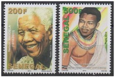 Senegal 2014/2016 Death Nelson Mandela Madiba 1918-2013 Pair MNH**