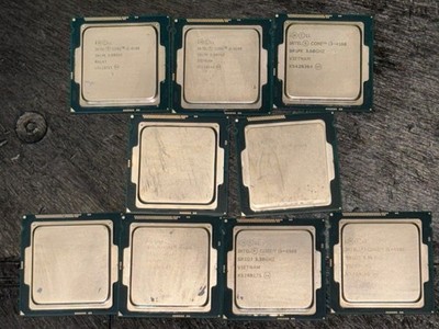 4th Gen Intel Core i3/i5 CPU Lot - i3-4160, i5-4590, i5-4670 Processors