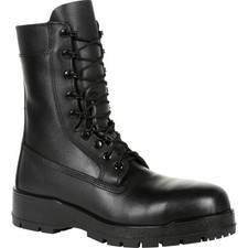 Rocky Navy Inspired 9" Steel Toe Boots Men's 10 Wide EE Black Leather NEW 808