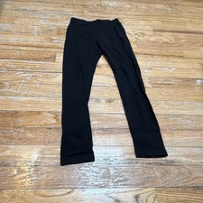 Black Solid Women's Leggings Regular Size Comfortable Fit Stretch Pants