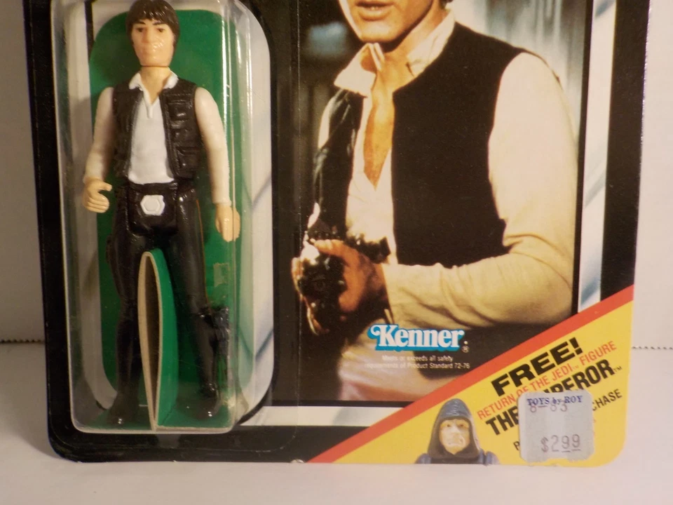 LS Star Wars Kenner Vintage ROTJ Han Solo OG 65 Back - Unpunched MOC w Case - image 4 of 4