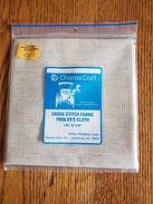 Charles Craft Fiddler's Cloth Counted Cross Stitch Fabric 12"x18" Tan