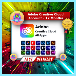 [PROMO] Adobe Creative Cloud with All Apps | 12 Months | New Account