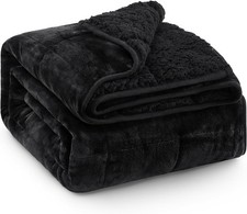 Super Fuzzy Soft Sherpa Fleece Weighted Blanket, 15 lbs Dual Sided Fluffy