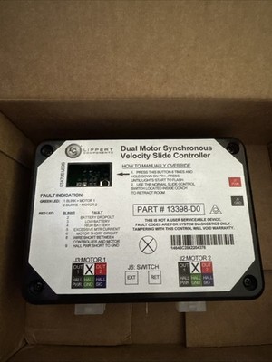 OEM GenuineLippert 13398-D0 Dual Motor Synchronous Velocity Slide Controller NEW