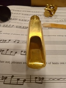 Original Tenor Sax 1980s Otto Link "Super" tone master with original box