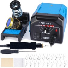 WEP 939-II Pyrography Station Wood Burning Kit 32-IN-1 with 20 Wood Burner Ti...