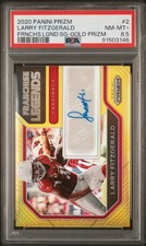 2020 PRIZM FRANCHISE LEGENDS SIGNATURES #2 LARRY FITZGERALDGOLD POP 1 #3/3