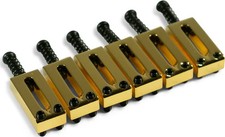 Kluson®; Contemporary Brass Saddle Set For Fender®; Telecaster®; Gold