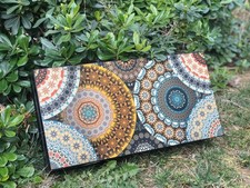 Backgammon Set Handmade X Large 19.6" Wood ART Board Checkers 🎁 Gift for Him